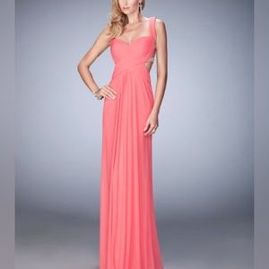 La Femme beaded gown NWT